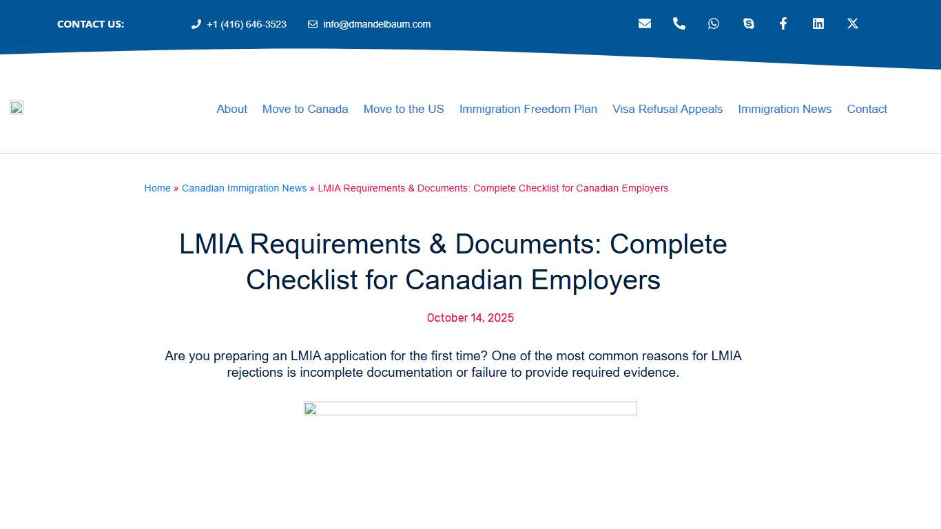 LMIA Requirements & Documents: Complete Checklist 2026